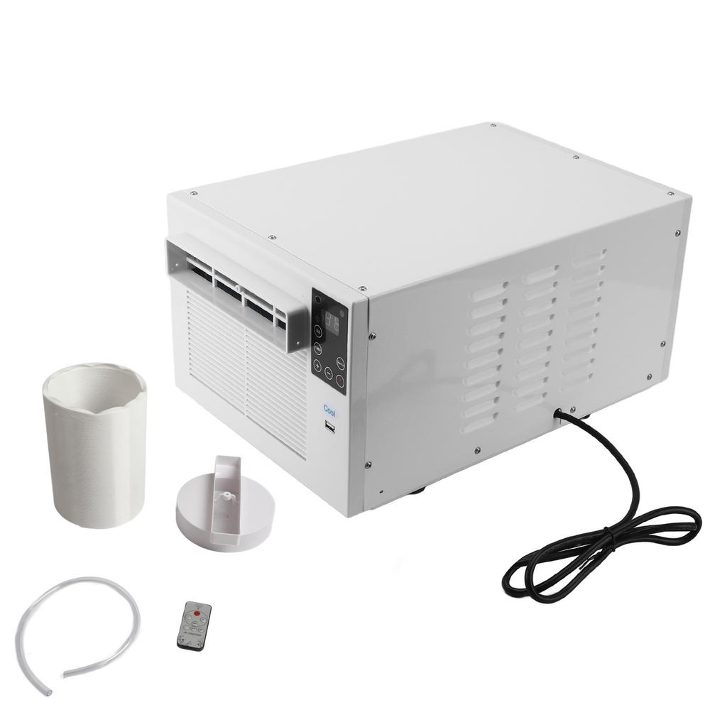 Портативный кондиционер 1900 BTU 280 Вт Мини-мобильный кондиционер с пультом дистанционного управления Энергосберегающий для дома, общежития, офиса, кемпинга