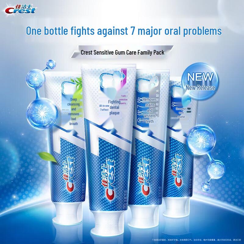 Crest 7-in-1 Deep Clean Whitening Fluoride Toothpaste Twin Pack