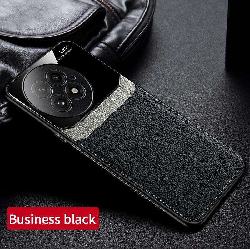 EUCAGR Чехол из акриловой ПУ-кожи для Oneplus 13 13T 12 11 9R 8T 8Pro Защита камеры Задняя крышка телефона для Oneplus 13 Рамка Coque
