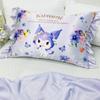 MORIPiLO Morishita Sanrio Pillow Cover Silk Touch 43x63cm Washable with Frills Low Friction Triple Moisturizing Character Goods SANRIO Purple 4621367
