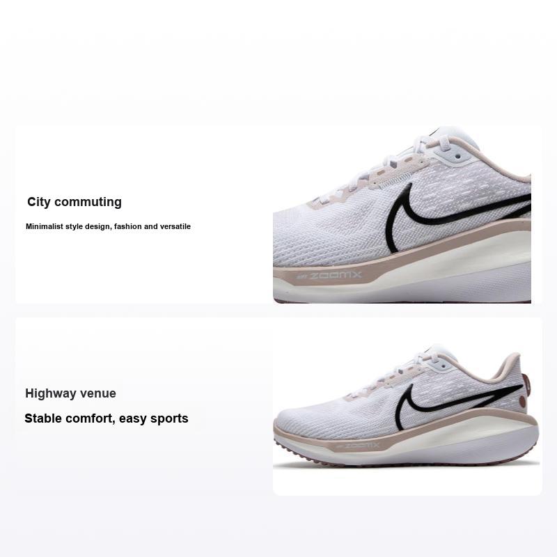 Nike Vomero 17 Platinum Violet Черные женские кроссовки Кремово-белые дымчато-лиловые FB8502-010