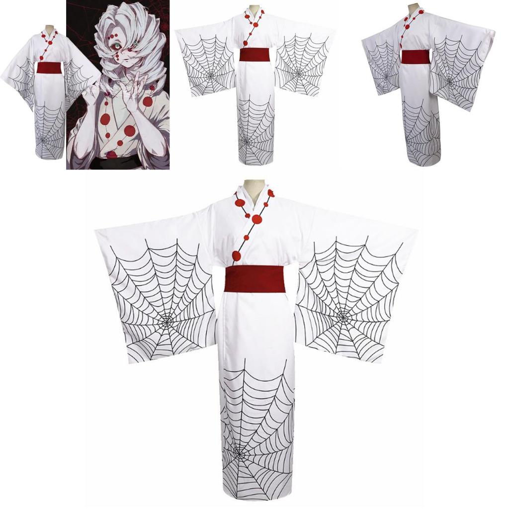 Косплей костюм Кимоно Руи из Клинок, рассекающий демонов (Двенадцать лун) Для взрослых и косплееров