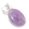 Natural Sage Amethyst Gemstone 925 Sterling Silver Jewelry Pendant 2.09" G5n16