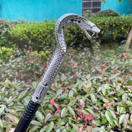 Halloween Snake Staff Egyptian Walking Stick Cane Halloween Party Pimp Cane Prop for Dress Up Cosplay Costume