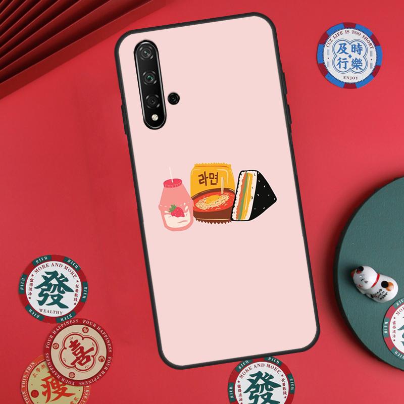 Милая коробка с клубничным молоком для Huawei Nova 5T 10 9 SE 7i 8i 11i 12i Y73 Y90 Y70 Y72 Y61 Y91 P60 Pro P30 P40 Lite Чехол