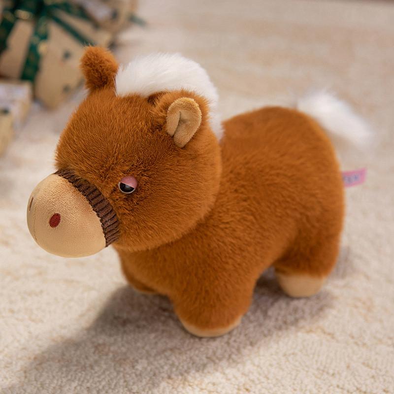 Dwarf Plush Horse Toy Cute Animal Cartoon Doll Kids Birthday Decoration Gift