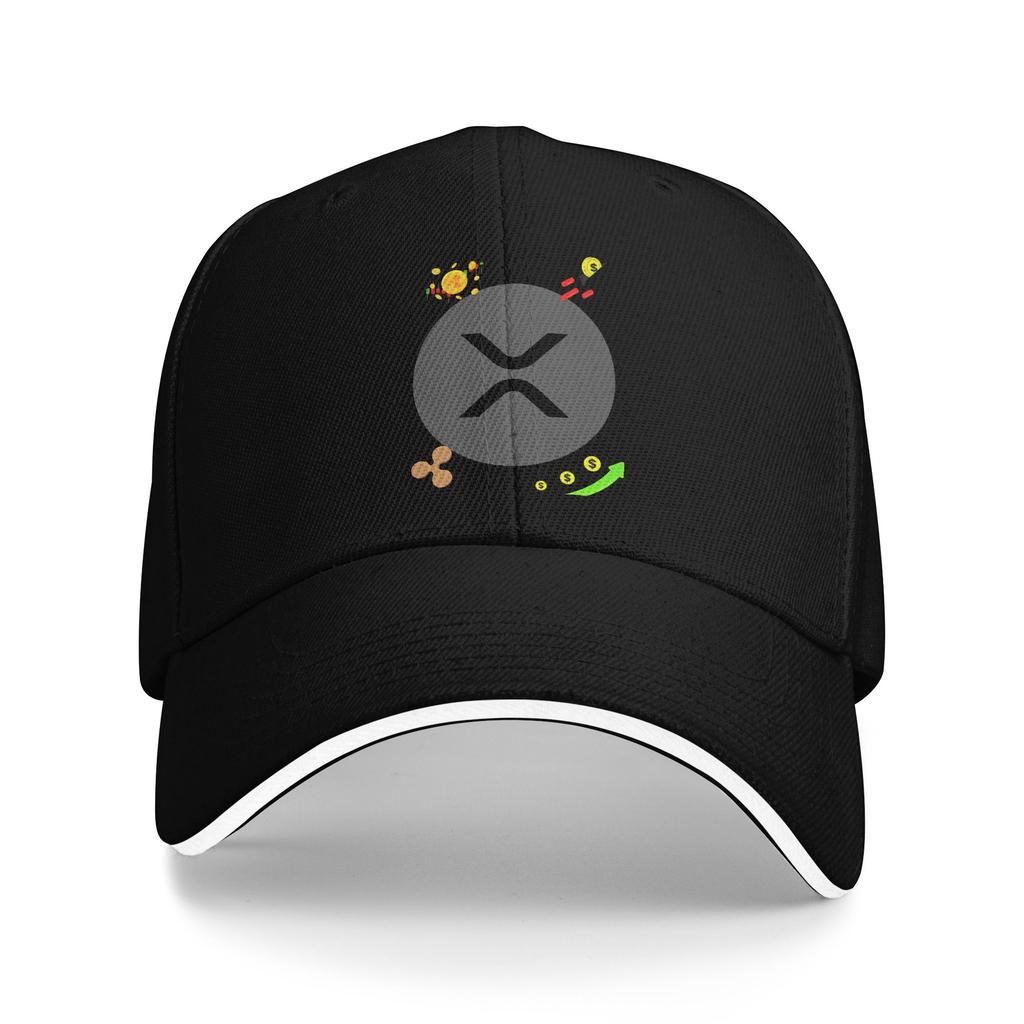 Summer Casual Baseball Cap XRP Ripple Running Hippie Hip Hop Hats For Women Men Sunscreen Classic Baseball Caps