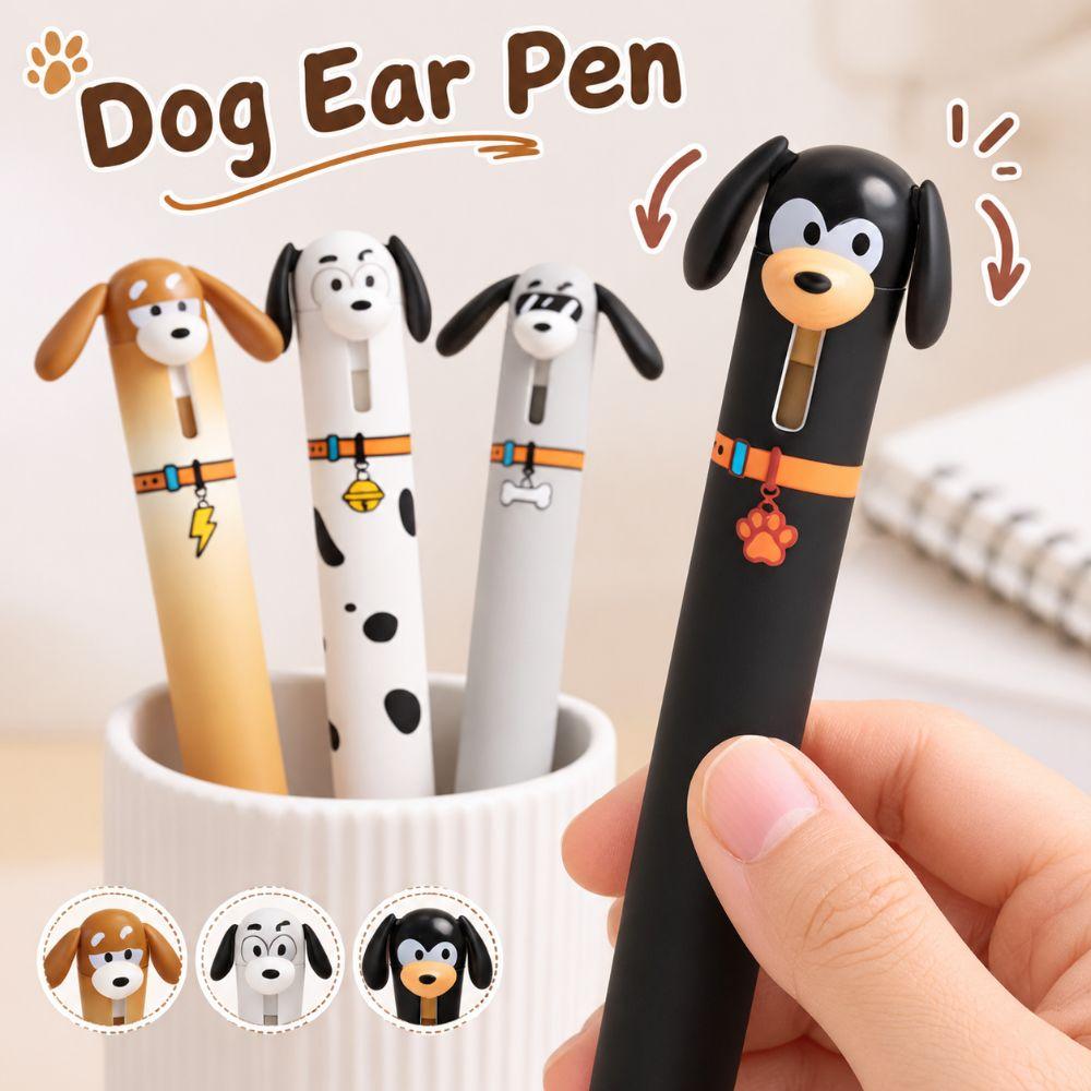 Fast Drying Ink Kawaii Puppy Pen 0.5mm ST Tip Creative Writing Pen Student Gel Pen Exam Practice