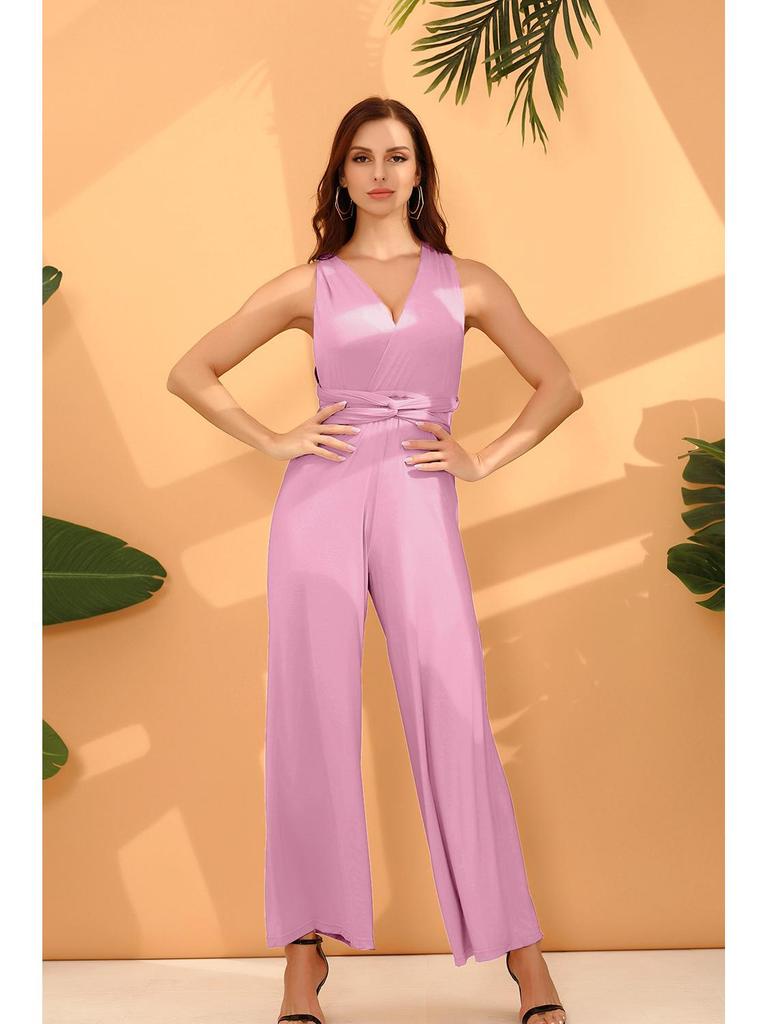 Женский комбинезон с многовариантными бретелями и перекрестной повязкой - Сексуальная и стильная офисная мода