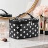 Polka Dot Cosmetic Bag PVC Make Up Organizer Polka Dot PVC  Makeup Bag  Business Trip