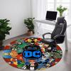 1 шт. Круглый ковер с изображением супергероев DC для офиса, под офисные стулья, спальни, гостиной, домашнего декора, декора комнаты, доступен в различных размерах
