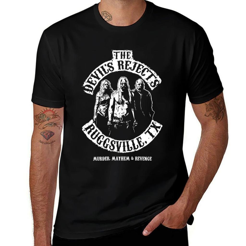 Devils Rejects Ruggsvile Tx Essential Tshirt All Match Print Short Sleeve Top