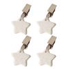 4pcs Tablecloth Weights Star Table Cover Weights Metal Clip Tablecloth Pendant Hangers for Outdoor Picnic Dinner Table