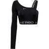 Pro Dri-Fit Shine Comfortable Soft Skin-Friendly Cropped Top Women Tops Black FV8101-010