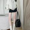 Короткая юбка для женщин Весна и Осень Новая юбка А-силуэта с высокой талией для высокой талии, стройнящая и универсальная юбка, закрывающая бедра