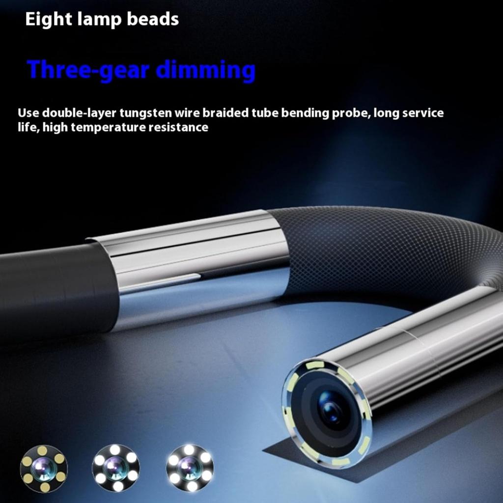 Single 360 Degree Rotating Dual Lens Automotive Boroscope Sewer Pipe Inspection Endoscope Camera Industrial 3.9mm High Quality