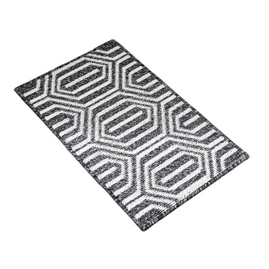 Коврик для пола Низкий профиль Геометрический Впитывающий Влагу Коврик для двери Пылезащитный Противоскользящий Улучшенный