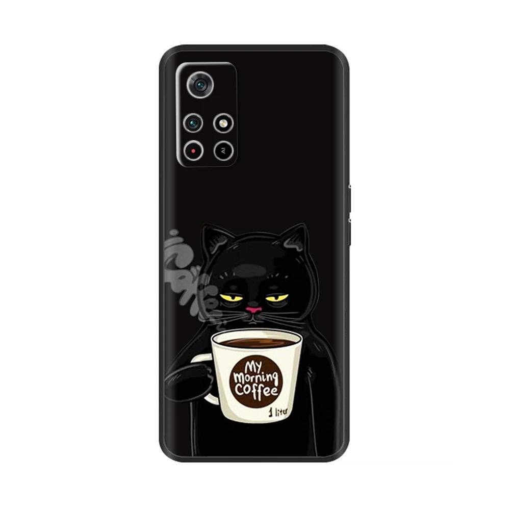 Для Poco X4 Pro 5G Poco M4 Pro Чехол Милый Мультяшный Мягкий Жидкий Силиконовый Чехол для Телефона Задняя Крышка Для Xiaomi Poco M4 Pro 4G Fundas Coque