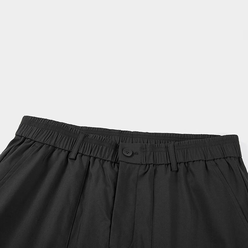 HLA Black Whale Men's Summer Straight-Leg Casual Pants