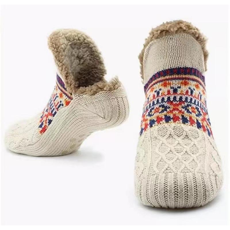 Fall and Winter Floor Socks Home Warm Women Men Socks Snow Socks Sleep Carpet Socks Slippers Socks Men Non-slip Yoga Socks