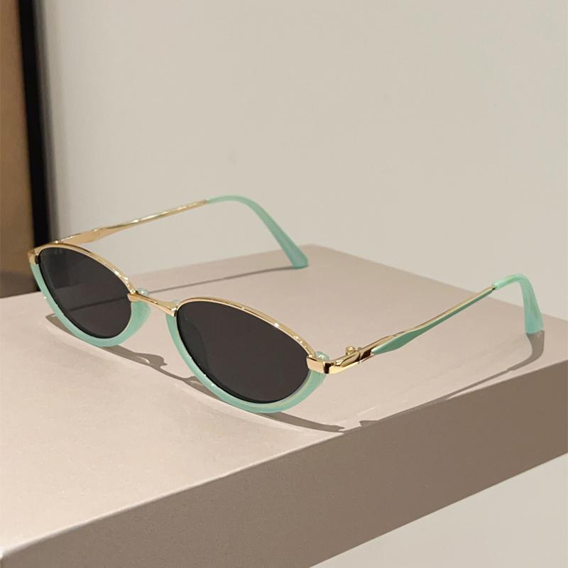 Овальные винтажные солнцезащитные очки женские стильные градиентные многоцветные повседневные декоративные солнцезащитные очки новый модный брендовый дизайн