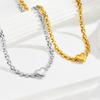 European American Style Heart-shaped Strap Titanium Steel Bracelet Fashionable Versatile Chunky Chain Hip-hop Jewelry
