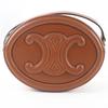 Great CELINE Shoulder Bag Cuill Triomphe Oval Purse Leather leather Women 19860 Used