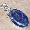 Necklace Sodalite Gemstone Handmade Silver Jewelry 2.25"