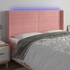 VidaXL LED Headboard Bedroom Furniture Double Bed Accessory Head of Bed Frame Interior Pink 3124259