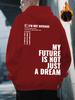 Men's Daily Casual Autumn-Winter Outdoor Sports Street Hoodie with Logo Letters and Pattern Print for Warmth and Comfort