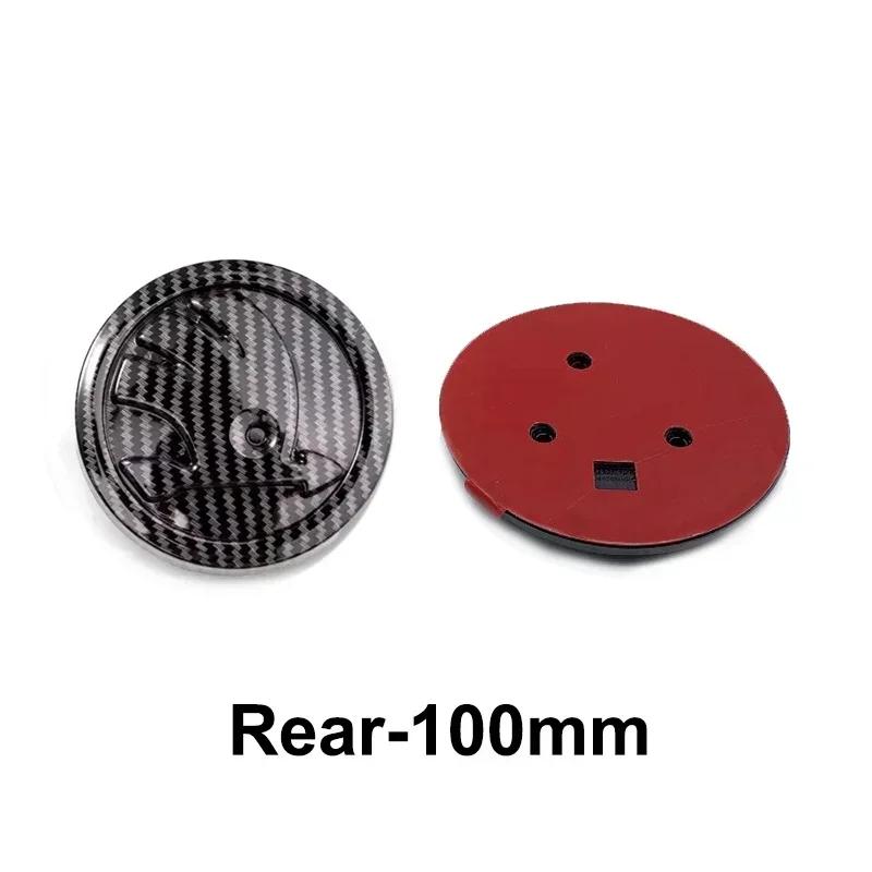 Carbon Fiber for SKODA Rapid Yeti Karoq Fabia 1 2 Octavia A7 Superb Vision Car Head Boot Logo Emblem Front Rear Badge Sticker