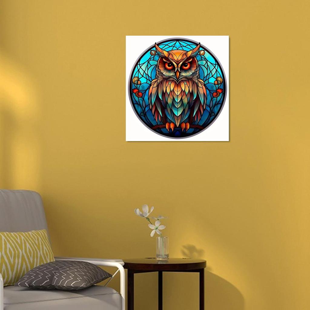 Рамка для рисования по номерам, наборы с изображением совы, животного по номерам, холст, живопись, акриловая краска с наборами кистей для подарка «сделай сам», 40x40