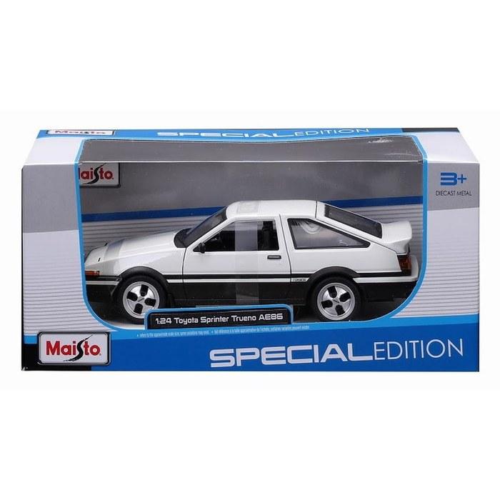 Kyosho Maisto 1/24 Toyota Sprinter Trueno (АЕ86) Белый/Черный MS32916WT