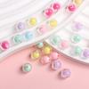 High Quality Necklace Bracelet Loose Beads 150/100Pcs Sandwich Transparent Creative 8/10mm Round Pendant Faceted DIY Jewelry Making Candy Color