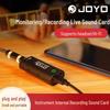 JOYO ZhuoLe MOMIX CAB Портативная звуковая карта для гитары/баса – Высокая точность, Plug-and-Play запись.