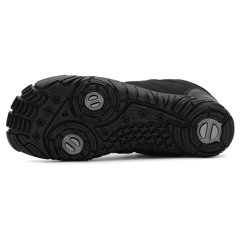 2024 пара водонепроницаемых сноубутсов мужские и женские зимние высокие хлопковые ботинки теплая уличная обувь бархатные пятипалые ботинки