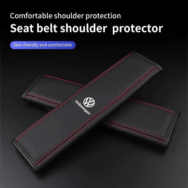 Car Seat Belt Protector Cover Seat Belt Shoulder Pad Accessories For Volkswagen VW Jetta Golf Beetle EOS GTI MK2 MK4 MK5 MK6 MK7 zq6