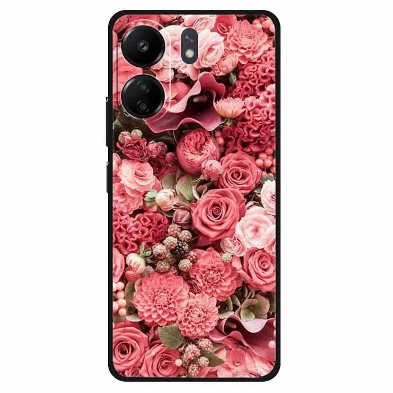 Funda For Xiaomi Poco C65 Case Soft Lion Wolf Black Shockproof Back Cover for Poco C65 C 65 Soft Case Poco C65 Cool Soft Bumper