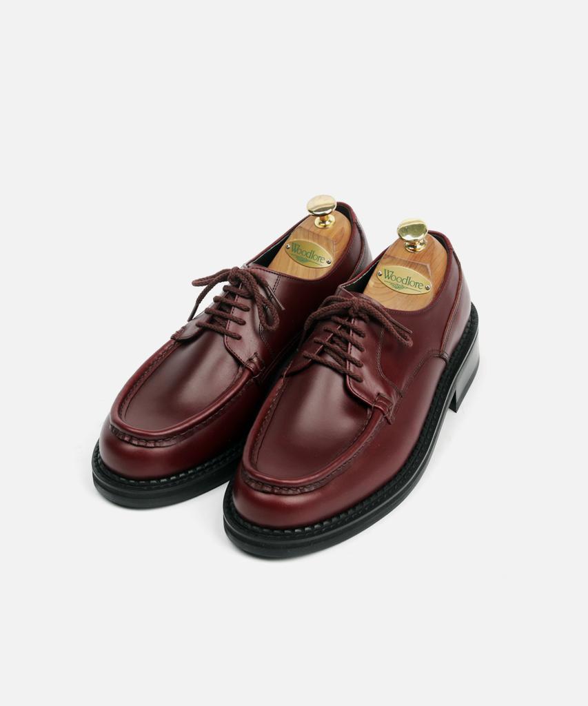 Custommood Lime Cowhide Derby Shoes_Italian Vibram Sole (Gold Wine)