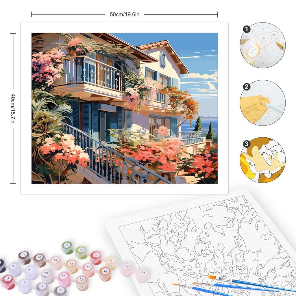 RUOPOTY Картина маслом по номерам пейзажи DIY фотографии по номерам наборы для домашнего пейзажа рисунок на холсте ручная роспись домашний декор