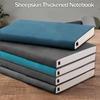 Блокнот из овчины A5 A6, кожаные канцелярские товары, дневник, блокнот, канцелярские принадлежности, студенческий блокнот с горизонтальной линией внутри, 160 страниц/240 страниц