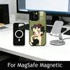 Чехол для телефона Be-Tty Boo-P для iPhone 17, 16, 15, 14, 13, 12, 11 Plus, Pro, магнитный с беспроводной зарядкой Magsafe