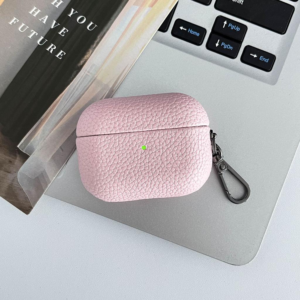 Чехол для бизнес-Bluetooth-наушников премиум-класса для Apple AirPods 1 2 3 4 Pro 2 3, ретро-кожа с текстурой личи, защитная крышка для наушников
