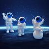 3 Pcs Astronaut Figurine Home Decor Astronaut Statue Study Office Desk Decor Showpiece Gift Decoration Accessories Outer Space PVC Sculpture
