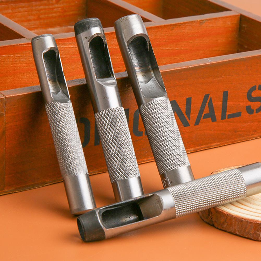 14pcs Leather Hole Punch Punching Tools Leather Hollow Round Drilling Puncher Kit  1-10mm Punching For Clothing Belt Canvas