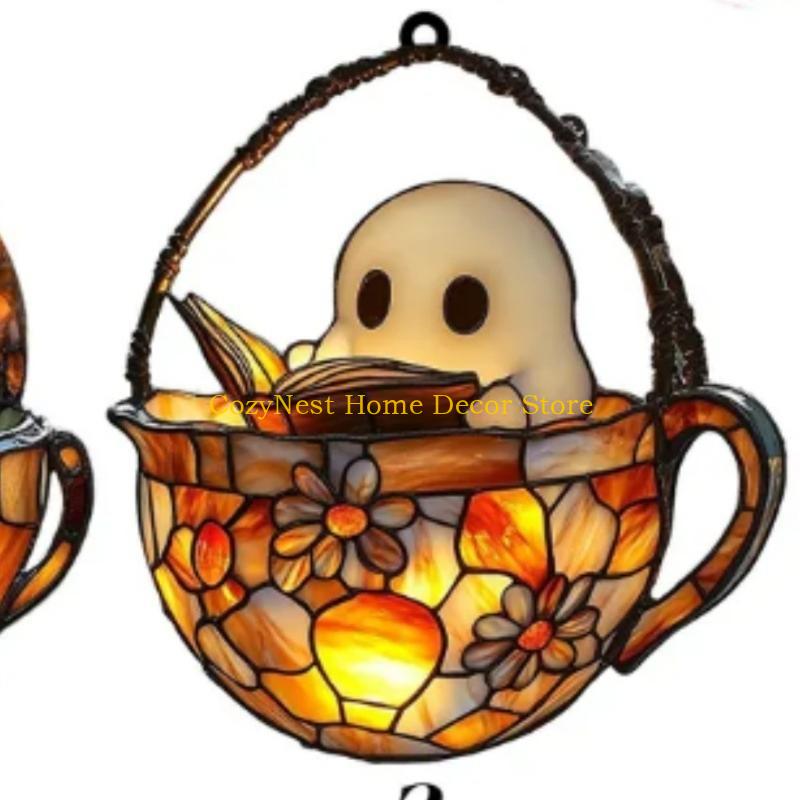 92MF Bright Painted Halloween Window Display Fall Festival Decors For Home Garden Decoration