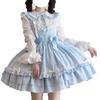 Lolita Jumper Skirt JSK Gothic Lolita Idol Costume Cosplay Women Cute Adult Girl Fancy Dress Tops Spring Autumn Winter Summer Ribbon Included Ruffle