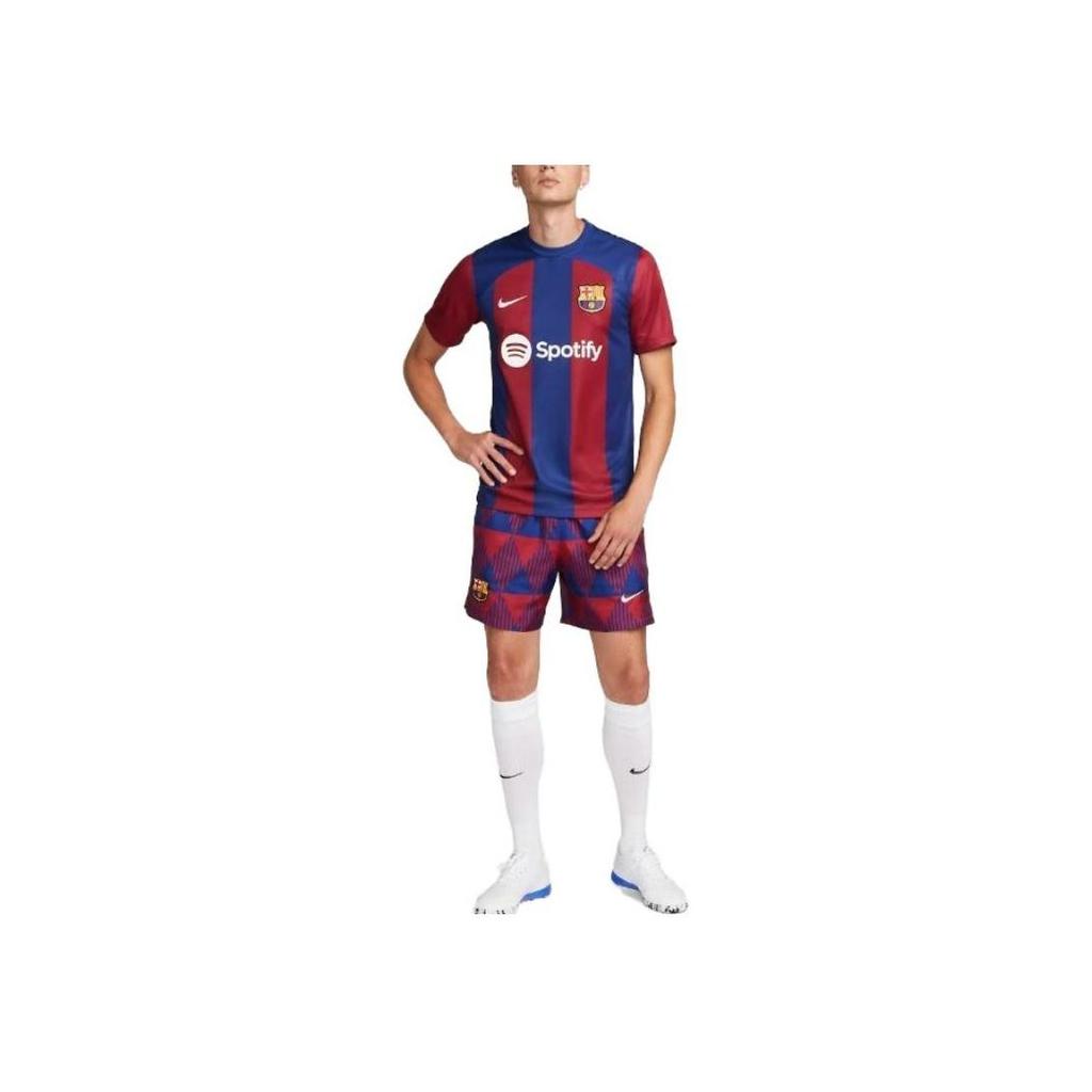 Nike Мужская футбольная форма ФК Барселона 2023/24 Stadium Домашняя Dri-FIT Глубокий королевский синий DX2687-456