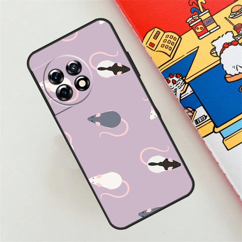 Mouse Rat Case For OnePlus Nord CE 4 3 2 Lite N10 N20 N30 OnePlus 12 11 9 10 Pro 10T 9R 10R 12R Cover