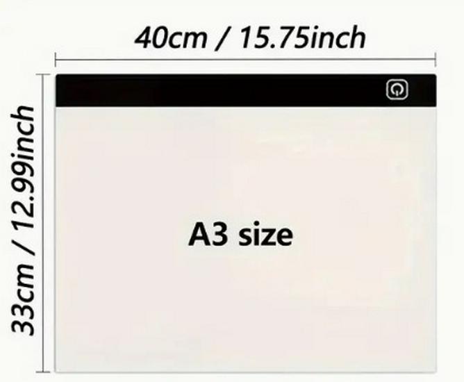 Adjustable LED Light Pad for Tracing and Drawing - Children's Copy Board with USB Connection